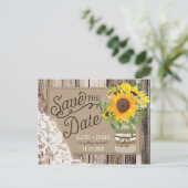 Rustige zon bespaart de datum aankondigingskaart (Staand voorkant)