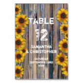 Rustige zonnebloem, bloementeelt kaart (Achterkant)