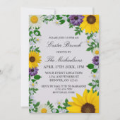 Rustige zonnebloem Daisy Floral Pasen Kaart (Voorkant)