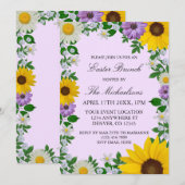 Rustige zonnebloem Daisy Floral Pasen Kaart (Voorkant / Achterkant)