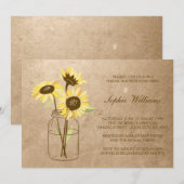 Rustige zonnebloem in het Vrijgezellenfeest van Ma Kaart (Voorkant / Achterkant)