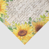  Rustige Zonnebloem Oude Decoupage Tissuepapier (Detail)