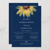 Rustige zonnebloem repetitie aankondiging (Voorkant / Achterkant)