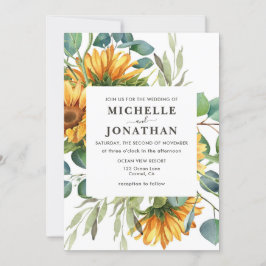 Rustige zonnebloem Weddenschap Uitnodiging tot voo