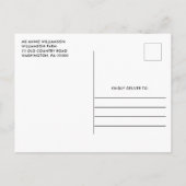 Rustige zonnebloemen Barn Wood Vrijgezellenfeest I Uitnodiging Briefkaart (Achterkant)