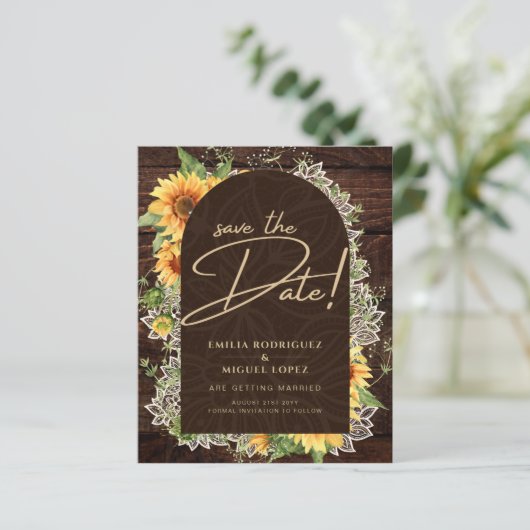 Rustige zonnebloemen en onkruidbestrijding sparen  (Staand voorkant)