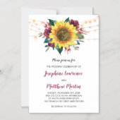 Rustige zonnebloemen - Lichtgewicht bruiloft Magnetische Uitnodiging (Voorkant)