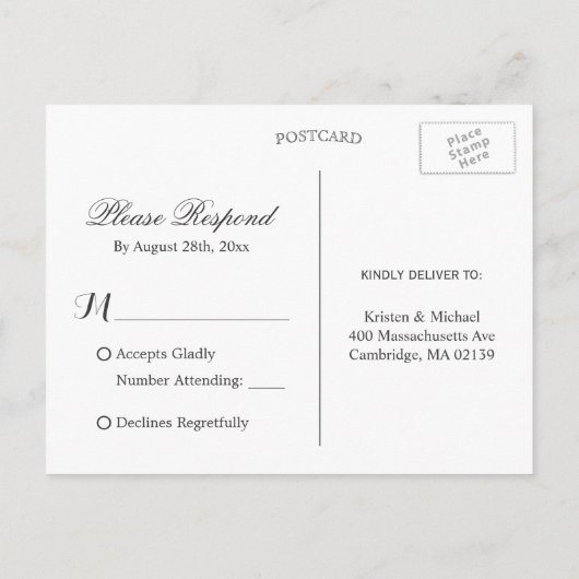 Rustige zonnebloemen Mason Jar String Lights RSVP Uitnodiging Briefkaart (Achterkant)