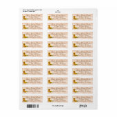 Rustige zonnebloemen op hout etiket (Full Sheet)