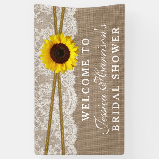 Rustige zonnebloemen, Vrijgezellenfeest voor gebra Spandoek (Verticaal)