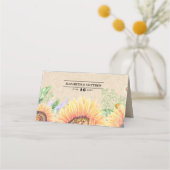 Rustige zonnebloemen Wedstrijkplaatjes (Achterkant)