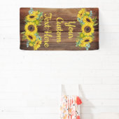 Rustige ZonnebloemPartij Fotografie Prop Spandoek (Insitu)