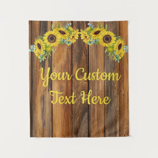 Rustige ZonnebloemPartij Fotografie Prop Wandkleed (Voorkant)