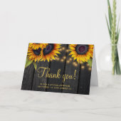 Rustige zonnebloempitten bedankt voor de bruiloft (Voorkant)