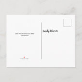 Rustige zonnebloempreünie uitnodiging briefkaart (Achterkant)