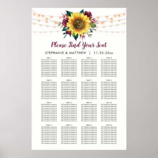 Rustige zonnebloemzaadrooster poster (Voorkant)