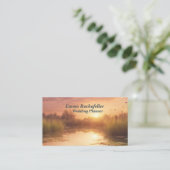 rustige zonsondergang visitekaartje (Staand voorkant)
