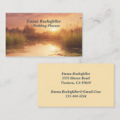 rustige zonsondergang visitekaartje (Voorkant / Achterkant)