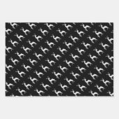 Rustige zwarte en goudkerstrenkreeft Evergreens Inpakpapier Vel (Voorkant 3)