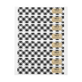 Rustige zwarte en witte buffelplaat (Vel)