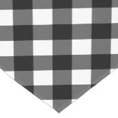 Rustige zwarte en witte buffelplaat korte tafelloper (Hoek)