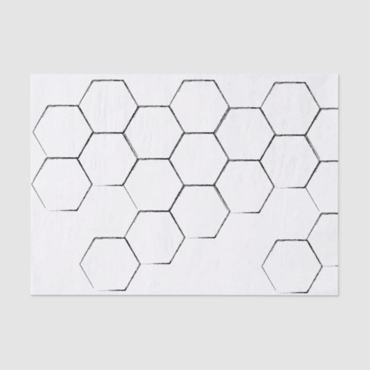 Rustige zwarte Honeycomb-afdrukpapier Tissuepapier (Voorkant)