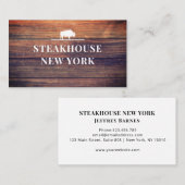 Rustikal/Holz Professionelle Visitekaartje (Voorkant / Achterkant)