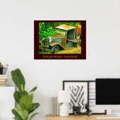 Rustin Peace, Kula Hawaii, Old Truck Print (Thuiskantoor)