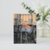 Rusting Buffer Old Steam Train Le Mastrou Briefkaa Briefkaart (Staand voorkant)
