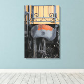 Rusting Buffer Old Steam Train Le Mastrou Canvas Afdruk (Insitu (Houten vloer))