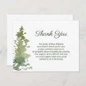 Rustique À feuillage persistant Funérailles Merci (Devant / Derrière)