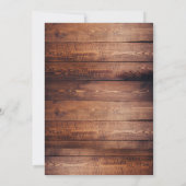 Rustique Adulte Pêche Anniversaire Fête Invitation (Dos)