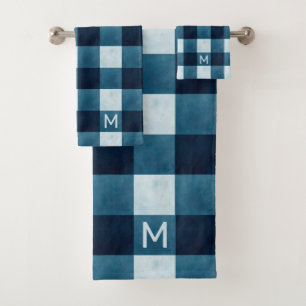 Rustique Agritourisme Marine Bleu Buffalo Check Mo