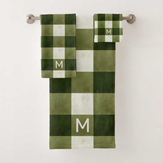 Rustique Agritourisme Olive Buffalo Check & monogr (En situation)