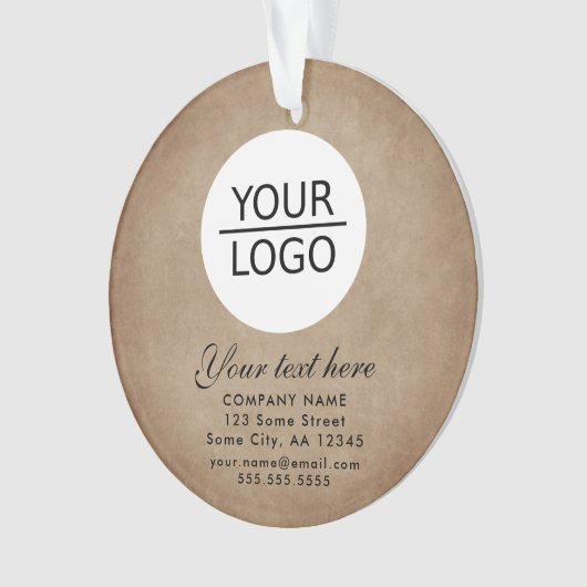 Rustique Ajouter votre logo Promotion de texte per (devant)