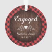 Rustique Alliance Engagement Plaid Rouge de Buffal (dos)