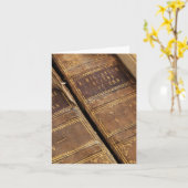 Rustique Antique Livres Cartes pour notes vierges (Fleur jaune)