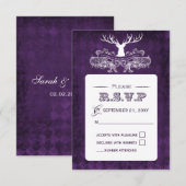 Rustique Antler, Deer Winter Woodland rsvp 3,5 x 5 (Devant / Derrière)