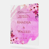 Rustique aquarelle Floral musulman Nikah Affiche d (Angle)