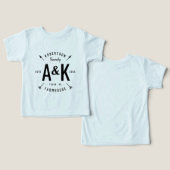 Rustique Arrow Famille Monogramme Ferme (Design Recto & Verso)