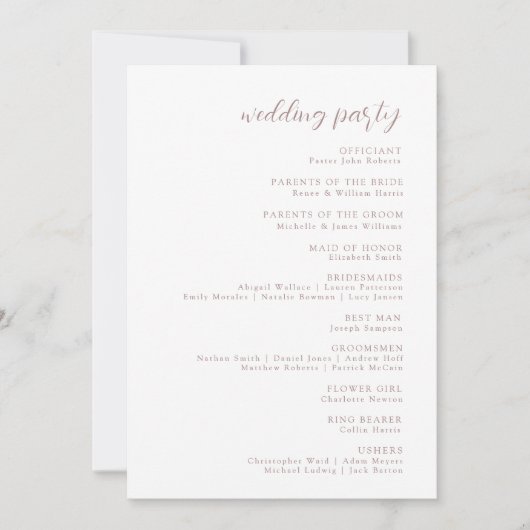 Rustique Automne Automne Floral programme de maria (Devant)