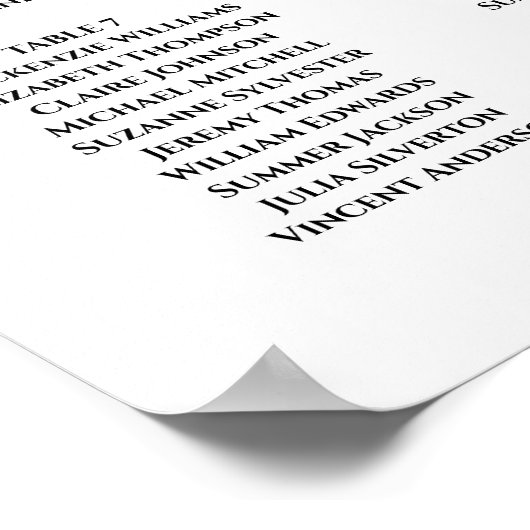 Rustique Automne Floral 9 Tableau Mariage Sièges (Coin)