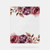 Rustique Automne Floral Faveurs Mariage Faveurs (Recto)