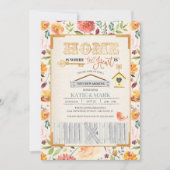 Rustique Automne Floral Invitation au réchauffemen (Devant)
