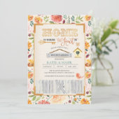 Rustique Automne Floral Invitation au réchauffemen (Debout devant)