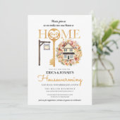 Rustique Automne Floral Invitation au réchauffemen (Debout devant)