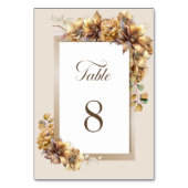 Rustique Automne Floral Mariage Numéro de table (Par défaut)