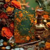 Rustique Automne Mariage Carte Vows - Druid Hil