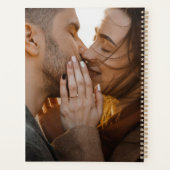 Rustique Automne Marsala Floral Mariage (Dos)