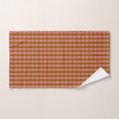 Rustique Automne Plaid Motif géométrique   (Serviette à main)